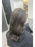 白髪ぼかしハイライト＋カラー＋カット＋質感トリートメント ￥16000
