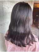 髪質改善カラー 艶カラー ブラウンカラー ミディアム