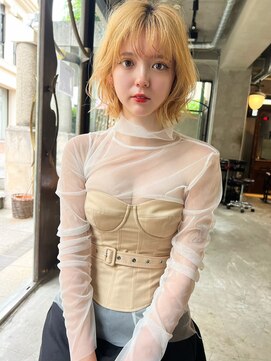 エイミー(Aimee) Aimee町田　外はねボブ×ブロンド