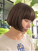 ハイトーンショートボブ大人ショートボブマッシュショートボブ