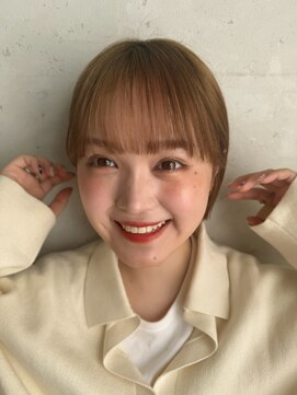 ロンドプランタン 恵比寿(Lond Printemps) ミディアムメルティカラー×ブリーチなしボブ韓国［恵比寿］