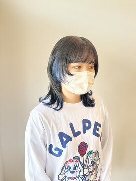 フラム(fulam) ウルフ×イヤリングブルー