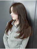 美髪顔周りレイヤーロング_F20074