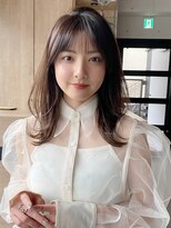 エトラ 渋谷店(etora) 小顔 前髪 レイヤーカット ホワイトグレージュ"