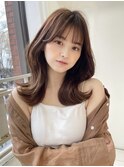 ゆるふわ巻き×艶ブラウンスタイル