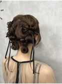 ツインお団子ヘア