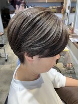 ナルヘアー 越谷(Nalu hair)&nbsp;白髪ぼかしハイライトカラー/before→after