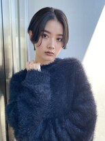 エアー 青山(AIR) 前髪あり耳掛け丸みボブコンパクトショート20代30代40代