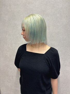 ニーナ ビューティーサロン(NINA Beauty Salon) ぷつっとボブ × 顔周りレイヤー