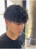 メンズカット/メンズパーマ/ニュアンスパーマ/眉毛/栄