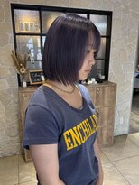 リベルテ(Liberte)&nbsp;《Liberte》ラベンダーグレージュ/ボブ/ブリーチ/うる艶