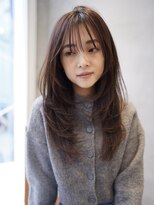 ニコ トウキョウ 渋谷(nico TOKYO)&nbsp;ミディアムレイヤーカット顔周りレイヤーハッシュカット透明感