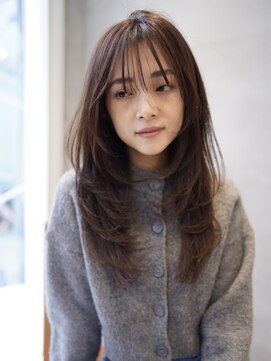 ニコ トウキョウ 渋谷(nico TOKYO) ミディアムレイヤーカット顔周りレイヤーハッシュカット透明感