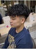 men's/メンズ/リバースセンターパート/サーフカール/神保町/眉毛