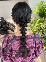 シオン(shion)&nbsp;ロングおくれ毛グレージュダークアッシュ_ba579911