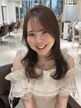 フォルテ 横浜店(FORTE) ブリーチなしダブルカラー/髪質改善/ヘーゼルブラウン