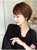 ショート　ショートボブ　イメチェン　くびれ　美髪