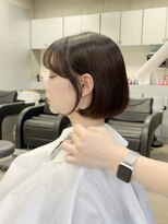 ナループロア ルームー(Nalu pu loa ROOMOO) 横から見たときにサイドバングを可愛く作れると盛れる☆韓国ボブ