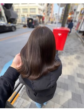 ヘアーサロン ウィング(HAIR SALON Wing) 赤坂＊透明感ショコラグレージュブリーチなしカラーメテオ
