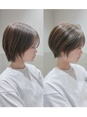 絶壁さん必見◎後頭部に丸みをつくる大人ショート♪