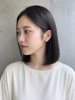ビープ(beep)&nbsp;前髪なしの艶感ミディアムボブ