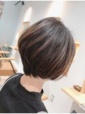 ひし形ショートボブ