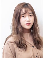 ナンプウ(Nanpu)&nbsp;《Ｎａｎｐｕ》柔らかベージュ×シースルーバング 20代30代40代