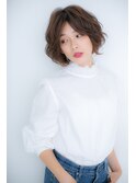 くせ毛風カール小顔アシンメトリー大人ボブZ浦和20代30代40代