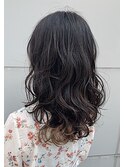 インナーカラー×ミルクティーベージュ