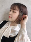 パツっとボブ×インナーカラー