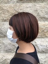 ディーボーイ 健軍店(D-BOY)&nbsp;ローライトカラー/前下がりショートボブ/前髪カタログ