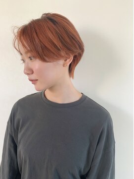 ヘアーメイク セルクル(hair make cercle) オレンジショート