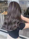30代40代ハイライト外国人風カラープラチナアッシュ