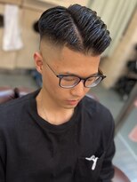 銀座マツナガ 浅草店&nbsp;スキンフェード/短髪ビジネス　アップバング　ショート刈り上げ