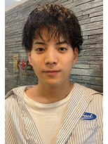 ケースタイルヘアスタジオ  虎ノ門店(K-STYLE HAIR STUDIO)&nbsp;収まりの良いナチュラルパーマ<理容室>メンズ/虎ノ門/眉毛