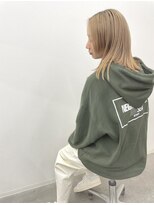 ケプカ(KEPKA)&nbsp;切りっぱなし　ロブ　ハイトーン　ミルクティ