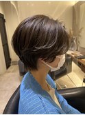 ショート/ハンサムショート/カーキベージュ/ベージュカラー