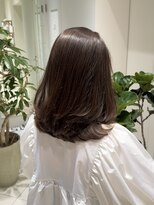 ザックギンザ(ZACC ginza)&nbsp;オリーブベージュ/ワンカールレイヤー/ミディアム