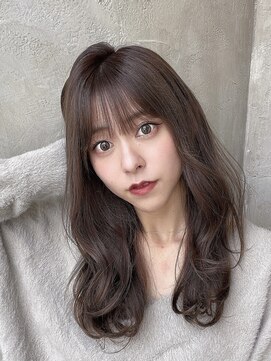 プラチナ(PLATINA) くびれヘア/韓国/透け感/くすみカラー/ロング/ベージュカラー