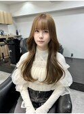 ブリーチなしレイヤーカットロングレイヤー外巻きレイヤー