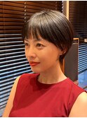 くびれショート/前髪短め/30代/40代/50代/エイジレス