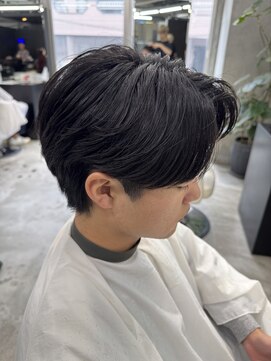 エデアンホンテン メンズサロン(EDEAN 本店 （旧：EDEAN 上通）) 熊本メンズサロン　ニュアンスパーマ　毛流れセンターパート