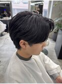 熊本メンズサロン ニュアンスパーマ 毛流れセンターパート
