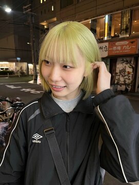 カフ(CAF) CAF FUKO ペールグリーン/ハイトーンカラー/大阪/心斎橋