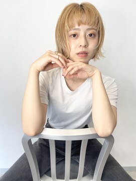 ウララ 表参道(urara) ハイトーン×ショートスタイル#ミニウルフ