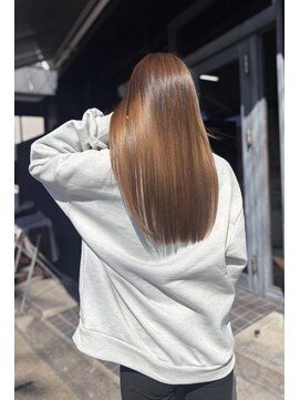 アローズ 荒尾店(arose) 髪質改善ジュエルTRで艶カラー