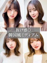 アニュー ヘア アンド ケア(a New hair&care)&nbsp;ブリーチなし秋色カラーオリーブカラーミディアムレイヤー