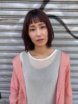 スリー スタンド(THREE STAND) 大人可愛いワイドバング/ワインレッド/ボブレイヤー/ボブウルフ