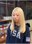 盛岡駅ブロンドカラーハイトーンカラー抜きっぱなし