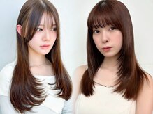 綺麗な韓国風の顔周りを作るには…癖をしっかり伸ばす事が大切！縮毛矯正×韓国スタイルは相性抜群！[原宿]